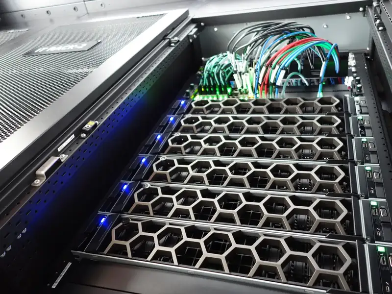 OzVPS servers racked in an Australian data centre
